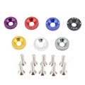 Custom Logo CNC Anodized Color Fasteners Set for Car Modification - JDM M6 M8 Bolts and Fender Washers1