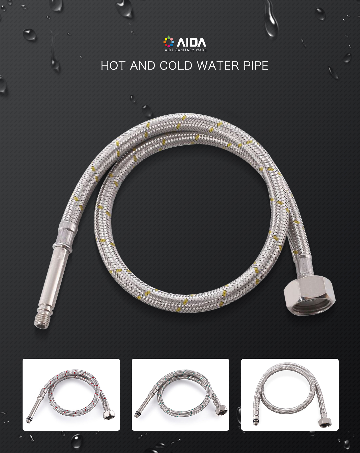 braided SS toilet pipe hose