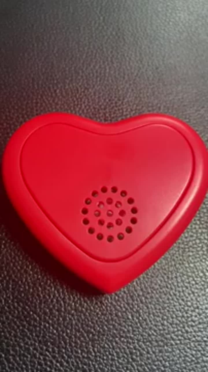 Heartshape Sound Box para dejar el mensaje o el juguete para bebés o grabar voz para ayudar al bebé a dormir