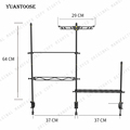 Portable Camping Picnic Accessories Shelf with Lamp Stand1