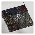 Fabricante de estilo Fashion Fabricante Sequin Blend Hyarn teñido de tela de secuencia de flecos brillantes para vestidos1