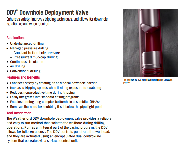 Downhole Deployment Valve1