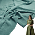 Custom Cey Crepe Fabric Polyester Textile Materials Crinkle Plain Dyed Woven For Lady Dress1