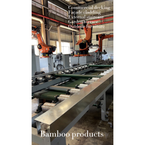 Braços robóticos inteligentes para aumentar a eficiência-fábrica de decks de bambu