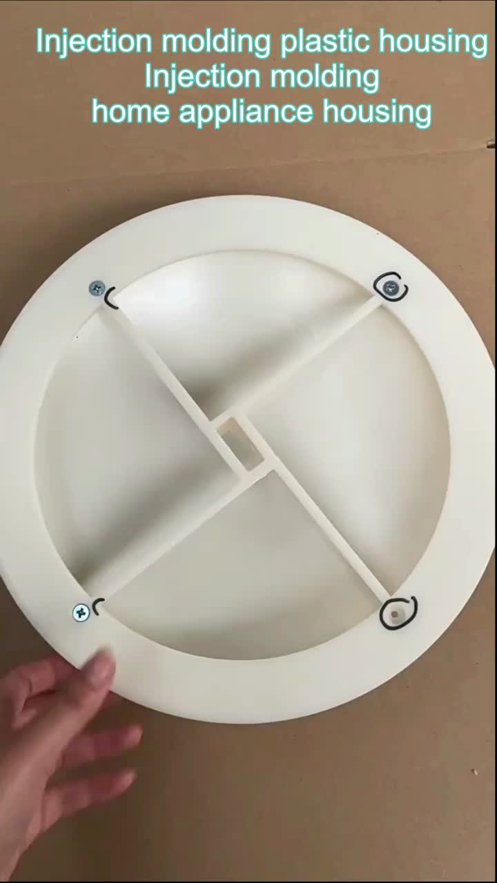 Injection molding plastic housing parts