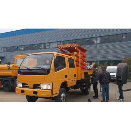 Scissor fork type 12 meter lifting platform truck