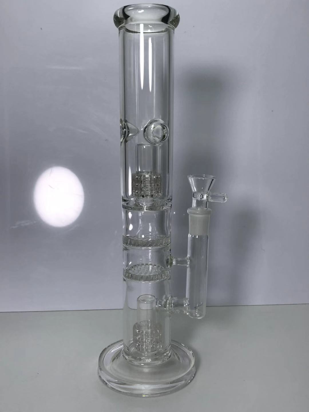 Double Matrix ShowerHead Percolator Glass Water Pipe