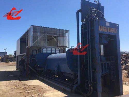 Wanshida Baler Shear colocado con éxito en el sitio de clientes en el extranjero