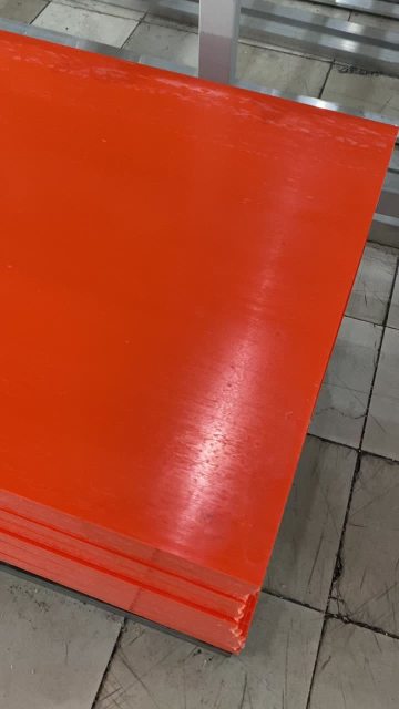 pom sheet orange color