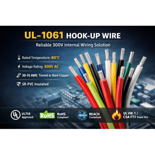 UL-1061 Hook-Up Wire: A Reliable 300V Internal Wiring Solution for Electronic Equipment