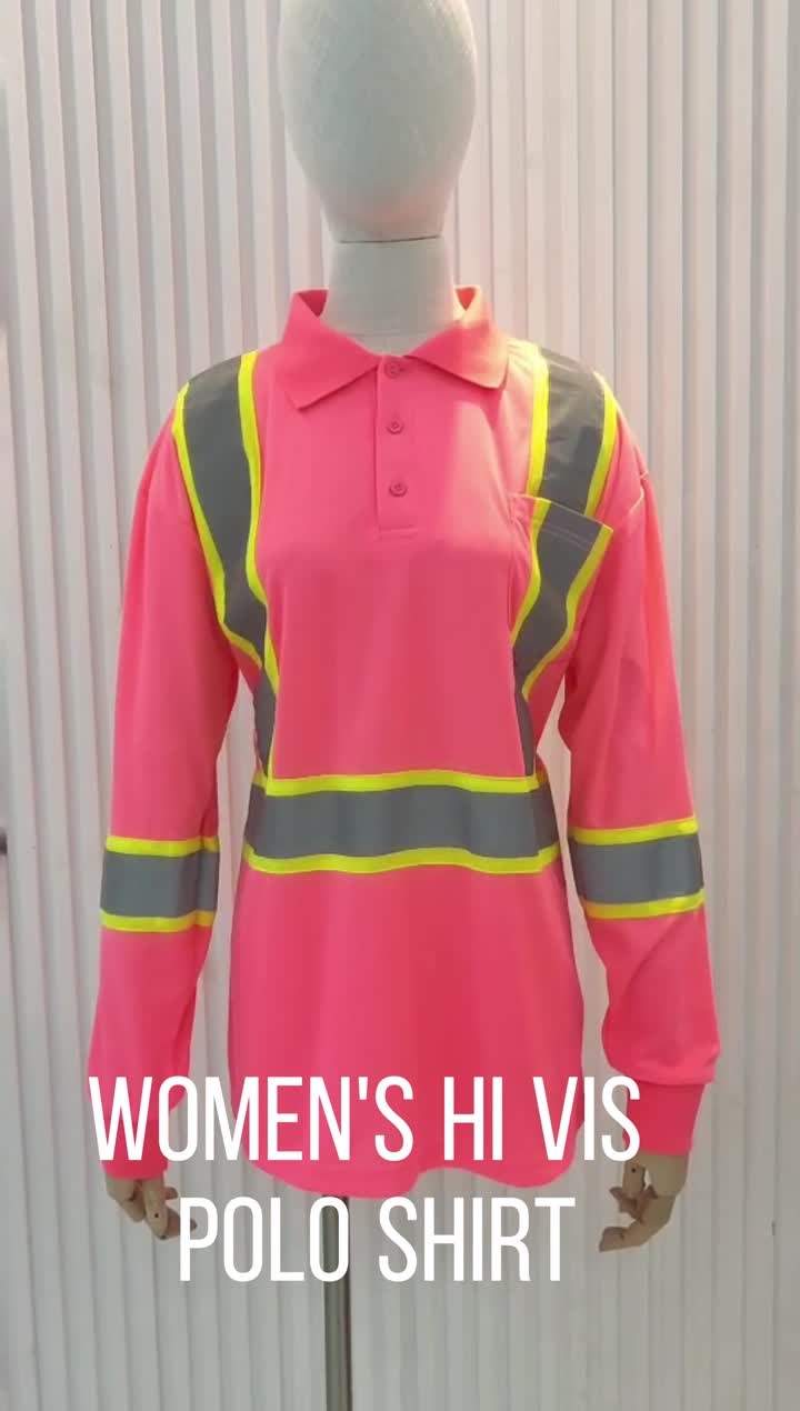 Hi vis women polo Shirts