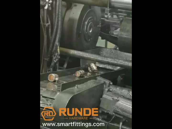 hot forging the body of the brass valve