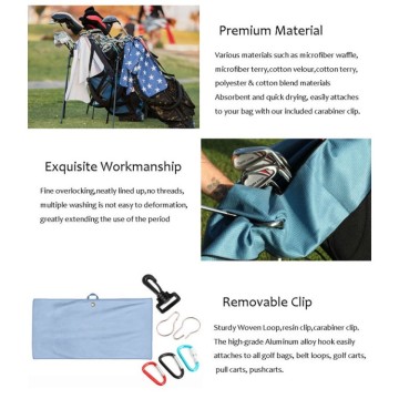 Ten Chinese Microfiber Waffle Golf Towel Suppliers Popular in European and American Countries