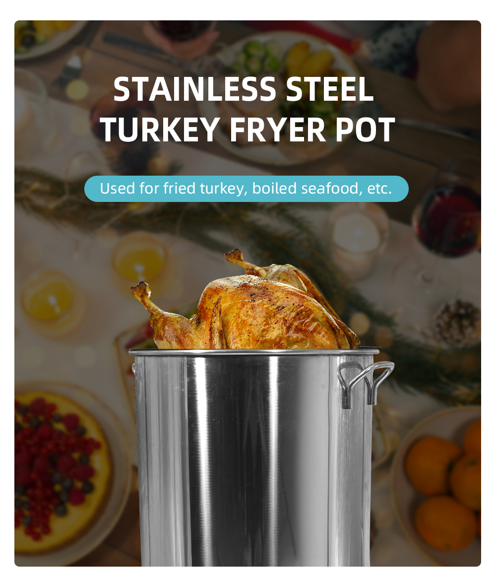 Stainless steel turkey pot