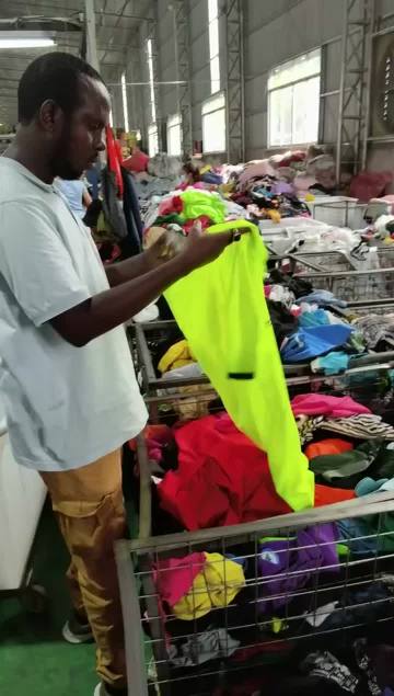 fashion used clothes men t-shirt summer used clothing
