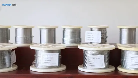 Yüksek kaliteli 316L 7*7 1*7 Paslanmaz Çelik Tel Halat1