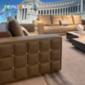 Empire Light Luxury Style High Quality Cowhide Villa Apartment Sofa Itakda ang Modern Design Home Living Room Bedroom Furniture Sofa1