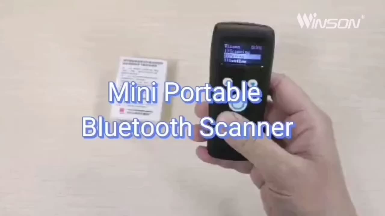 Pocket scanner Offline Inventory 2D Wireless Blue-tooth Barcode Scanner for Logistics Express1