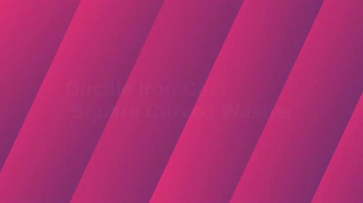 Arandela Curva Cuadrada Fundida HDG | Lavadora utilitaria de hierro dúctil | Hardware Polelin IEEE C135.80 y CSA C83