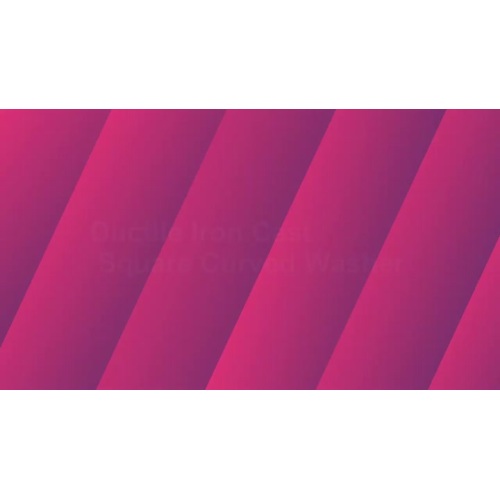 Arandela Curva Cuadrada Fundida HDG | Lavadora utilitaria de hierro dúctil | Hardware Polelin IEEE C135.80 y CSA C83