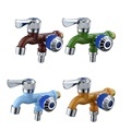 ABS Plastic Double Water Faucet: A Multi-functional Washing Machine and Mop Pool Faucet with 4 Points - Quick Open Design1
