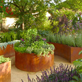 Corten Steel Outdoor Garden Planters and Pots for Flower Shops1