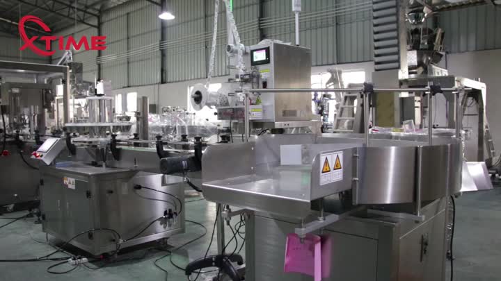 Granule filling sealing capping labeling line for PET cans