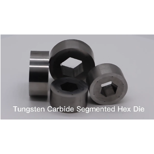 Tungsten carbide tersegmentasi hex mati