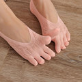 Wholesale Five Toe Socks: Ready to Ship Five Finger Summer Thin Low Cut Invisible Lady's Nonslip Socks for Women1