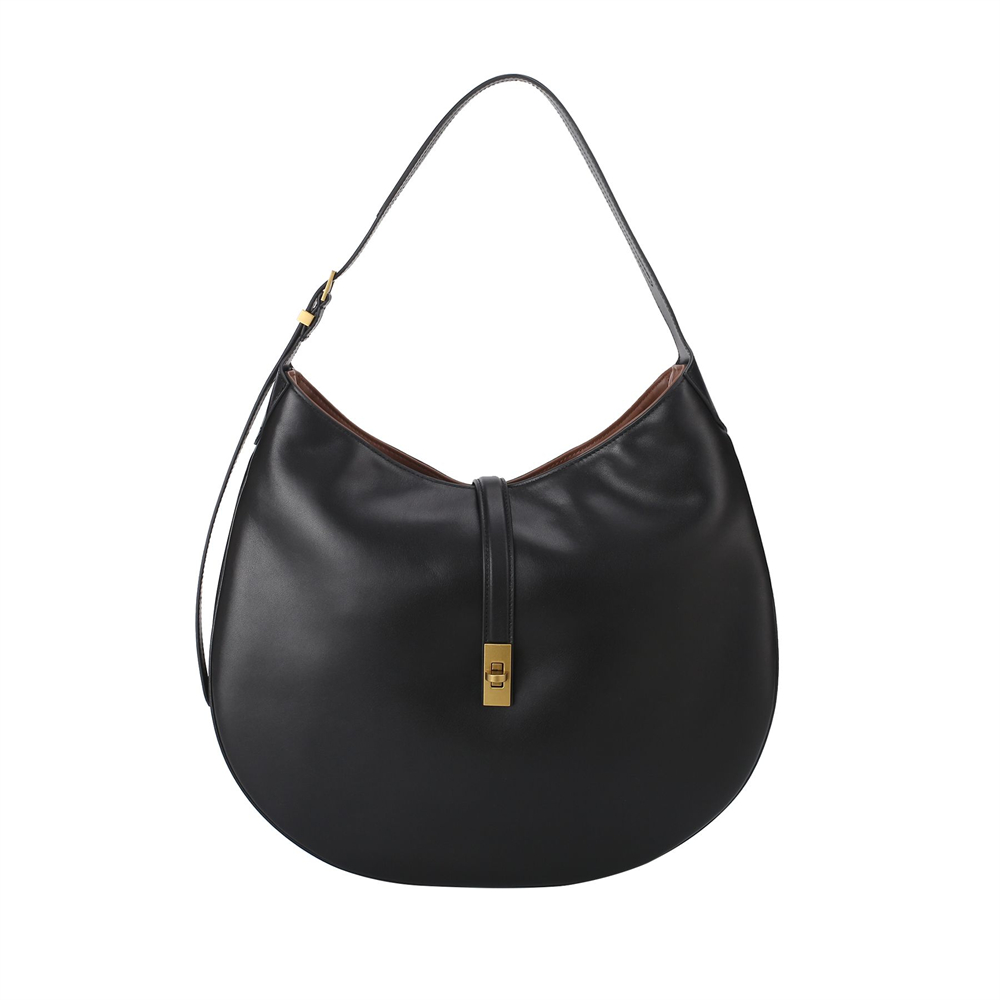Trendy Large Genuine Leather Hobo Shoulder Bag