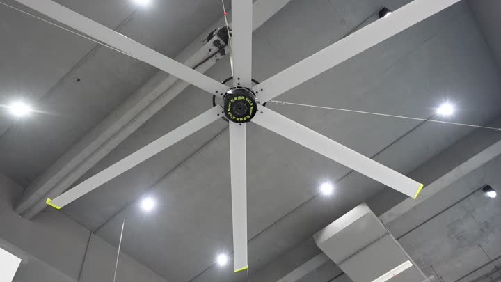 Large permanent magnet ceiling fan for industrial 