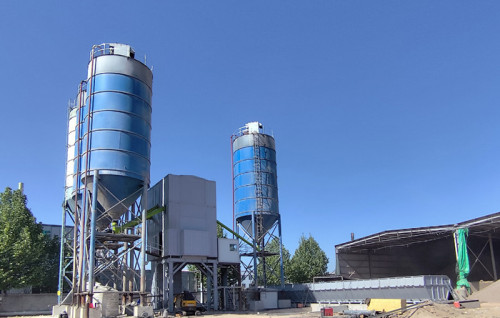 FYG HZS180D modular mixing plants support  the production of the cement products in Rizhao