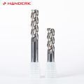 Professional Handerk Tungsten Steel 3-Flute Aluminum Milling Cutters for CNC Tools with Corner Radius1