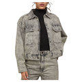 Custom Urban Old School Sand Wash Jean Jacket Print Vintage Jackets for Women1