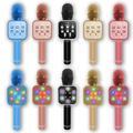 Wholesale Portable Wireless Microphones with Bluetooth Speaker and Colorful Lights - OEM Custom Logo Gift Handheld Microphone1