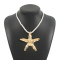 Fashionable Boho Starfish Necklace with Vintage Rope Chain1