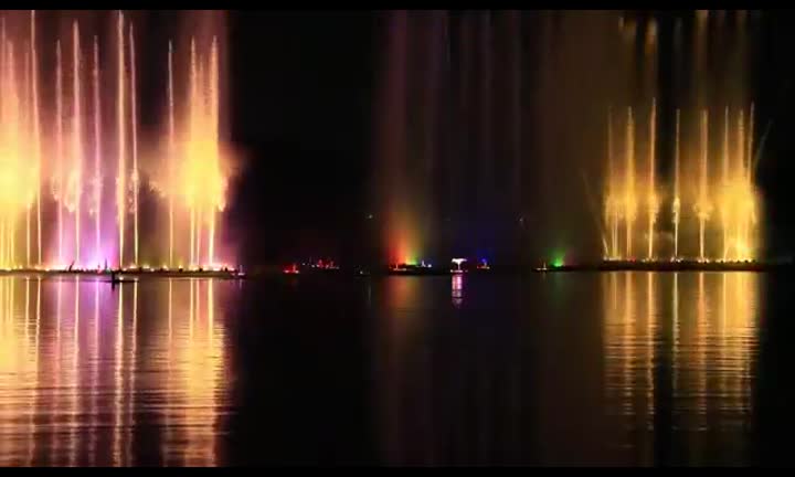 beautiful water large music dancingfountain show