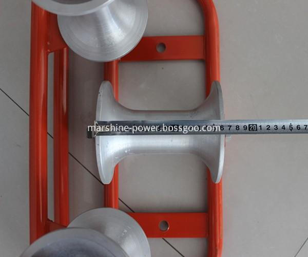 Nylon or Aluminum Cable Turning Pulley Corner Cable Roller Three Roller Type