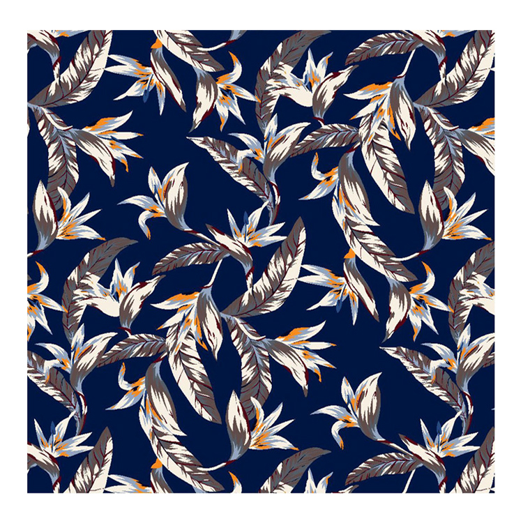 Shaoxing textile manufacturer 100viscose plain pattern printed fabric1