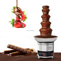 High-Quality 4-7 Layer Chocolate Fountain Machine - Full Stainless Steel Electric Heating1