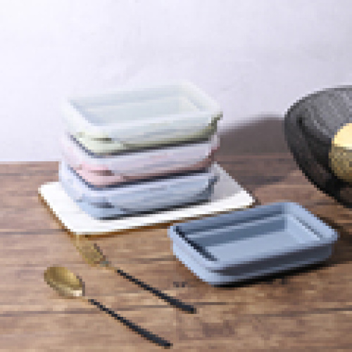 Scatola portatile ripiegabile addensabile gratuita BPA Box da pranzo in silicone grande1