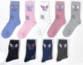 Oemen Manufacturer Custom logo Various styles Christmas tube sock  Funny Cute Women's socks Cotton socks for women1