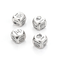 Custom Stainless Steel Polyhedral Dice with Logo: Anti-Anxiety DnD Game Accessory1