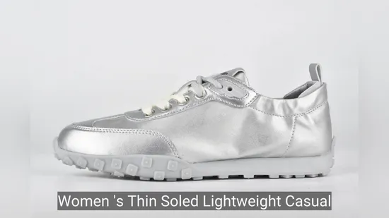 Women's Thin Soled Lightweight Casual Shoes Lace-up Walking Shoes1