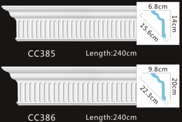 Elegant PU Carved Cornice Mouldings for Sophisticated Interior Design