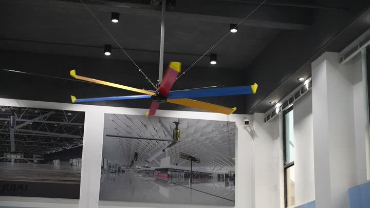 Large air volume permanent magnet ceiling fan