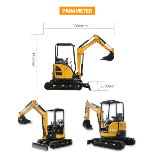 1T 1.8T 2T 2.5T 3T 3.5T Ce Garden Home Farm Household Hydraulic Crawler Micro Small Mini Escavator Digger Bagger Excavators