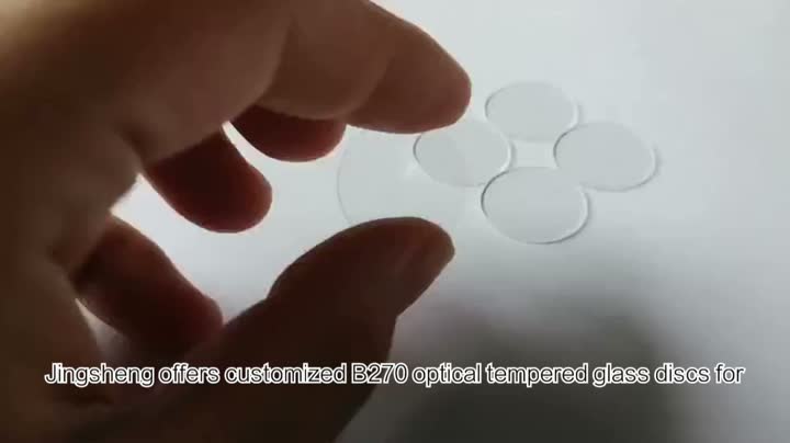 Fabricación de discos de vidrio templados ópticos B270 personalizados, ventanas ópticas para lentes Camer