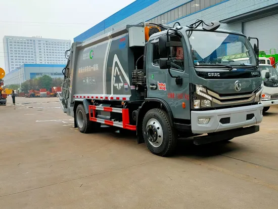 Penjimatan Tenaga &amp; Lori Sampah Dongfeng 4X2 12cbm Pengumpulan Sampah1