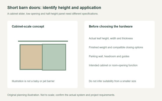 Short Barn Doors: Match Height, Hardware and Application